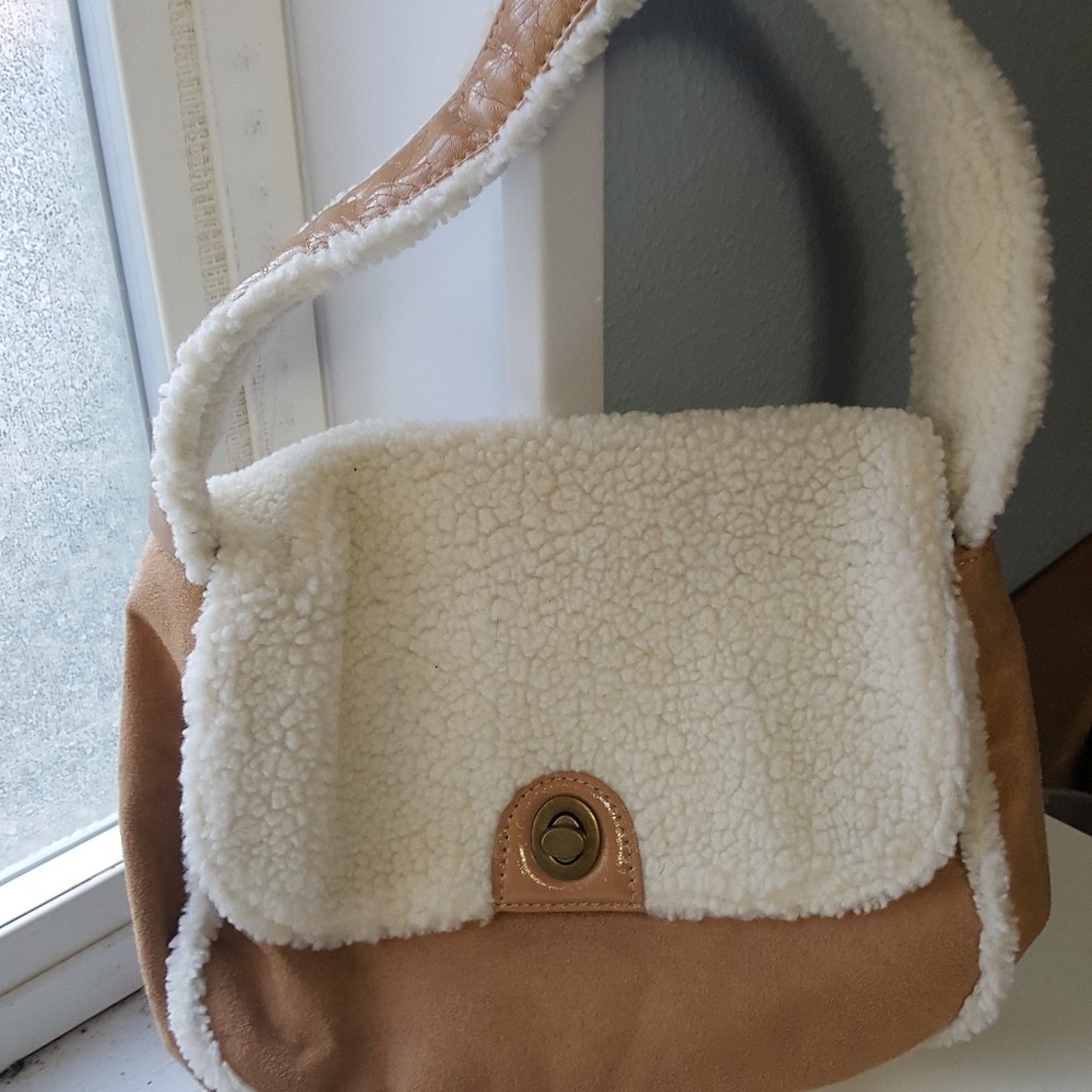 Bath & Body Works faux sheepskin handbag